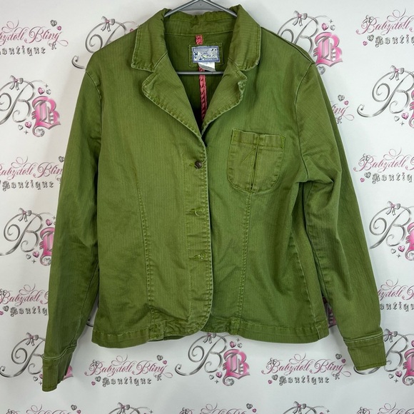 cornell tradine Jackets & Blazers - Cornell tradine jacket button up coat Olive Green Women's Blazer